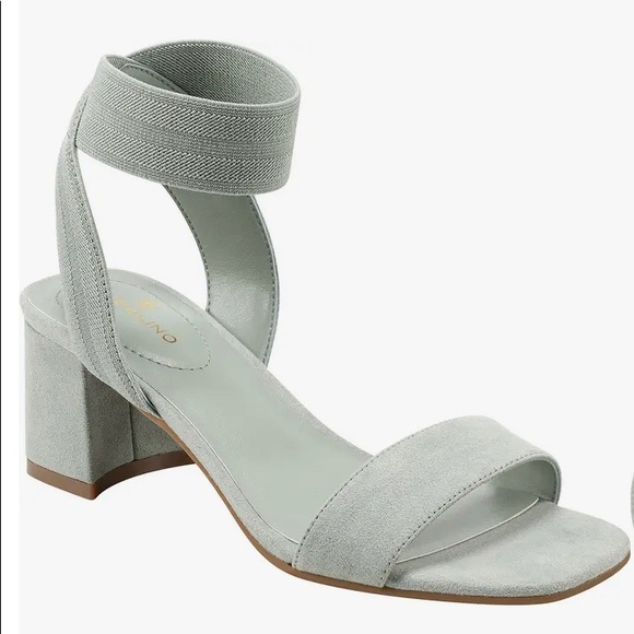 Mint green block heel sandals - Picture 1 of 4